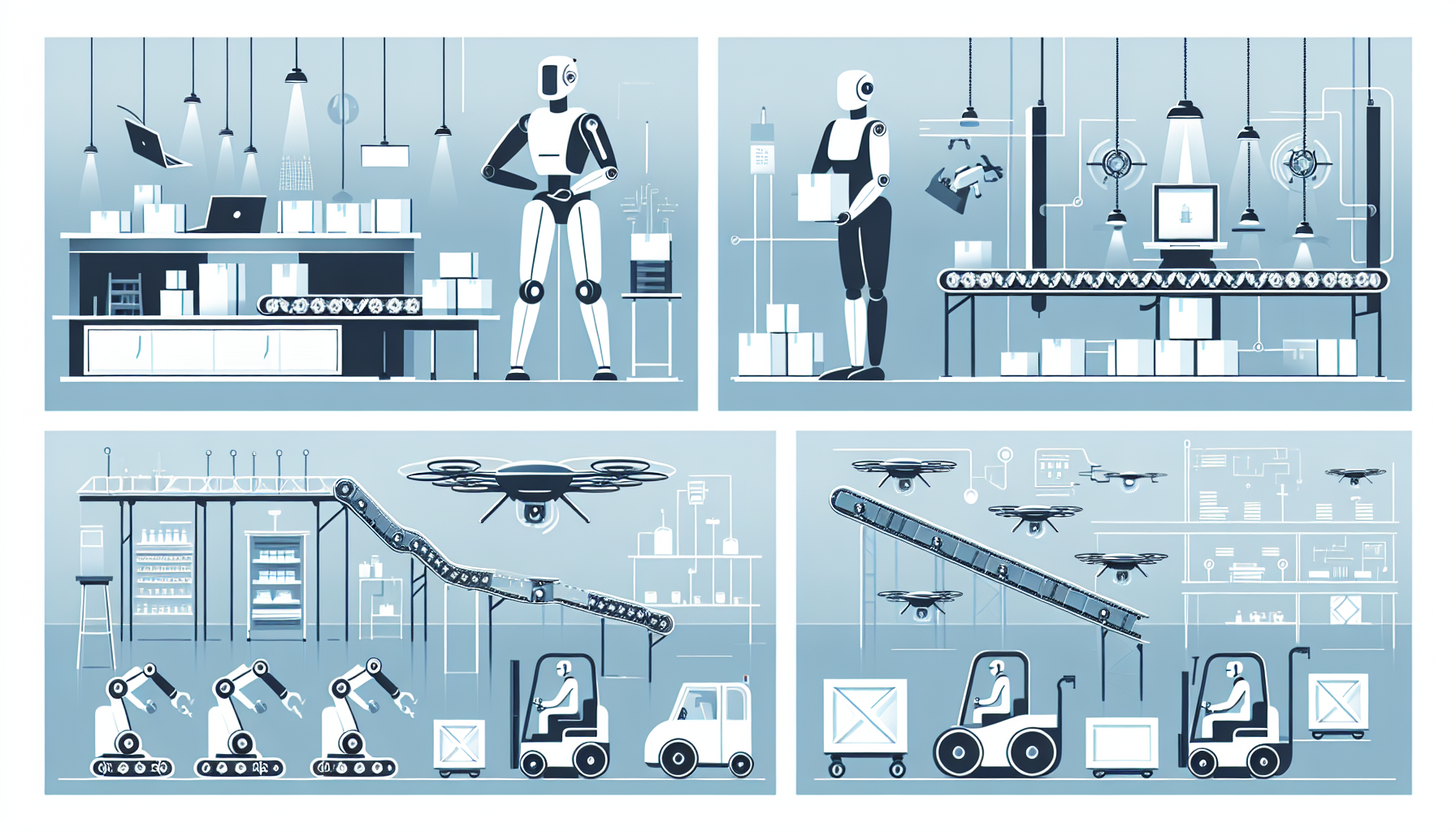 Visual representation of automation becoming a necessity in industry.