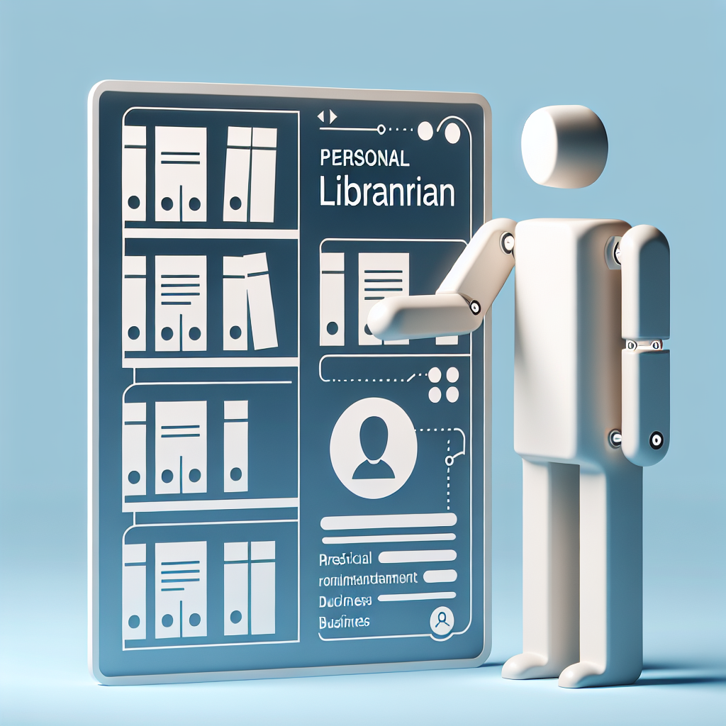 Įsivaizduokite, kad turite asmeninį bibliotekininką, kuris prieš atsakydamas į klausimą, pirmiausia patikrina jūsų įmonės dokumentų archyvą.